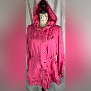 Lauren Ralph Lauren Pink Windbreaker Style Jacket Size Large